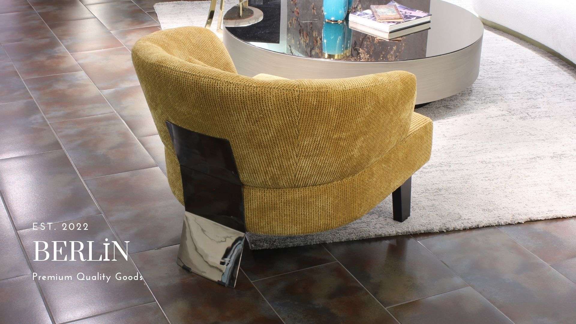 Berlin Armchair armchair seen from another angle, handcrafted by Archidecors, Modoko Istanbul