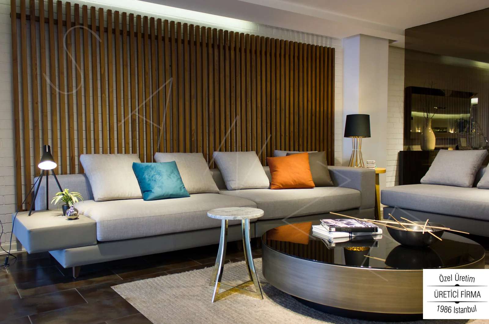 Another view of the Line Sofa Set sofa, made to order by Archidecors, Modoko Istanbul