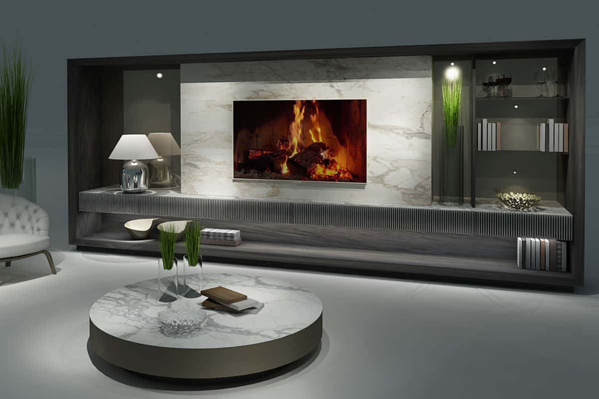Rio TV Unit TV unit seen from another angle, handcrafted by Archidecors, Modoko Istanbul