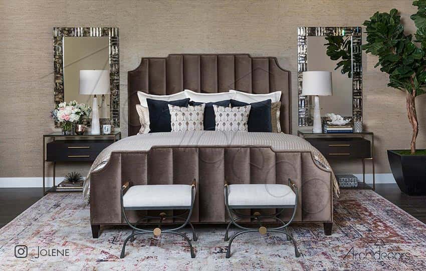 Jolene Bedroom Set, general view of the custom bed by Archidecors, Modoko Istanbul