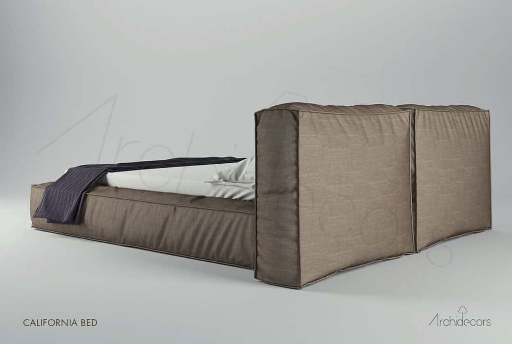 Another view of the Loft California Bedroom Set bed, made to order by Archidecors
