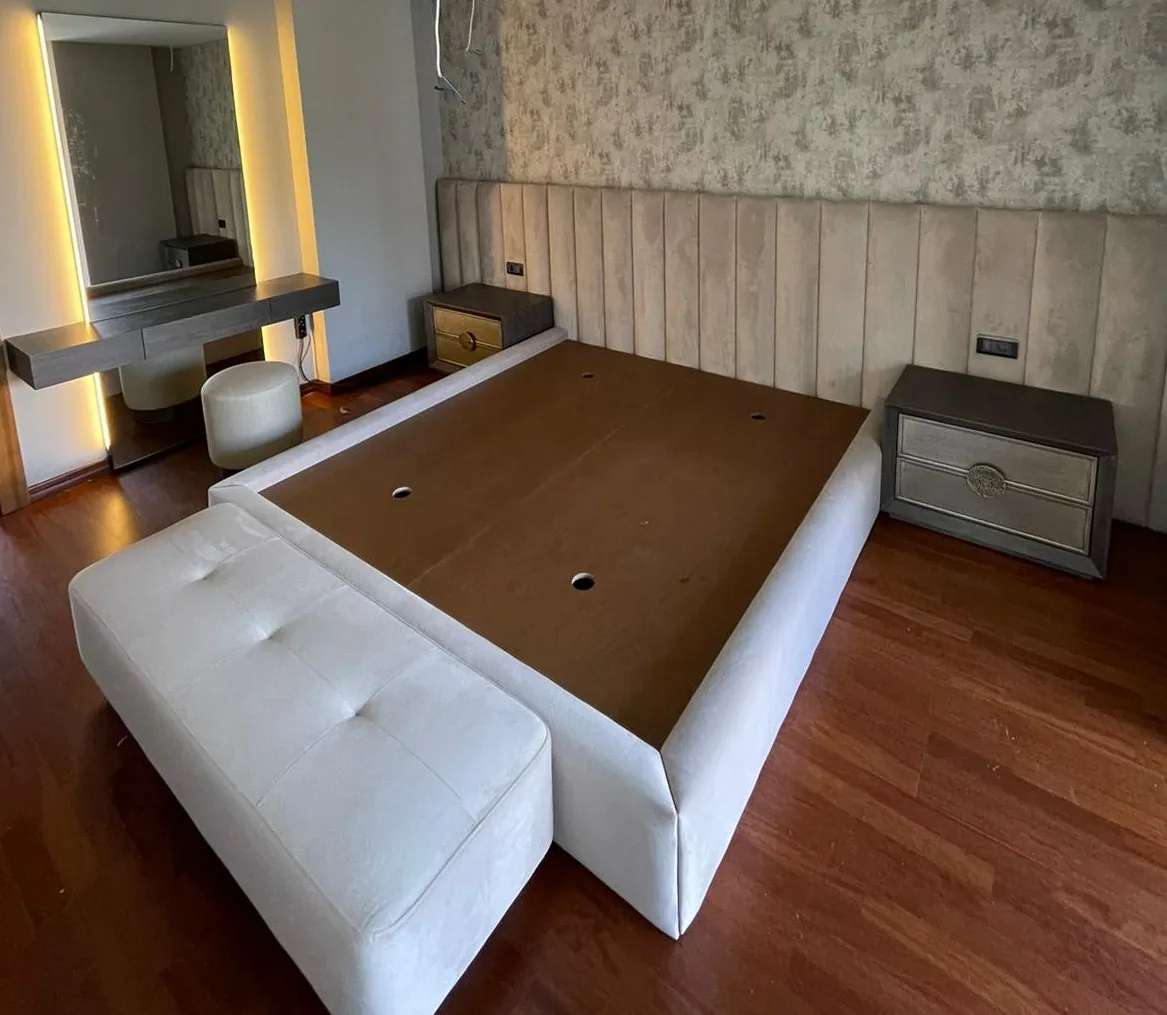 Özel Yatak karyola modelinin farklı açıdan görünümü, Archidecors el işçiliği, Modoko İstanbul
