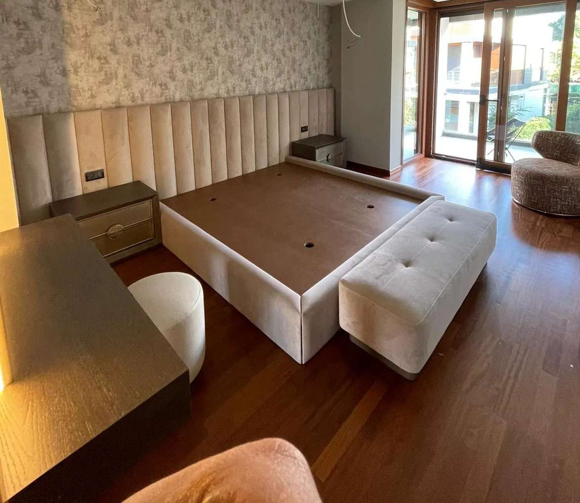 Özel Yatak modelinin bir başka görünümü, özel üretim karyola, Archidecors, Modoko İstanbul