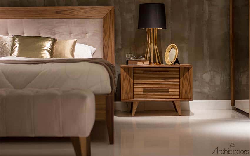 Another view of the Stansfield Bedroom Set bed, made to order by Archidecors, Modoko Istanbul