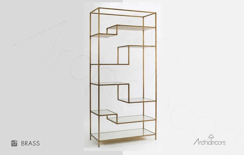 Brass Metal Vitrin, Archidecors özel üretim bar dolabı modelinin genel görünümü, Modoko İstanbul