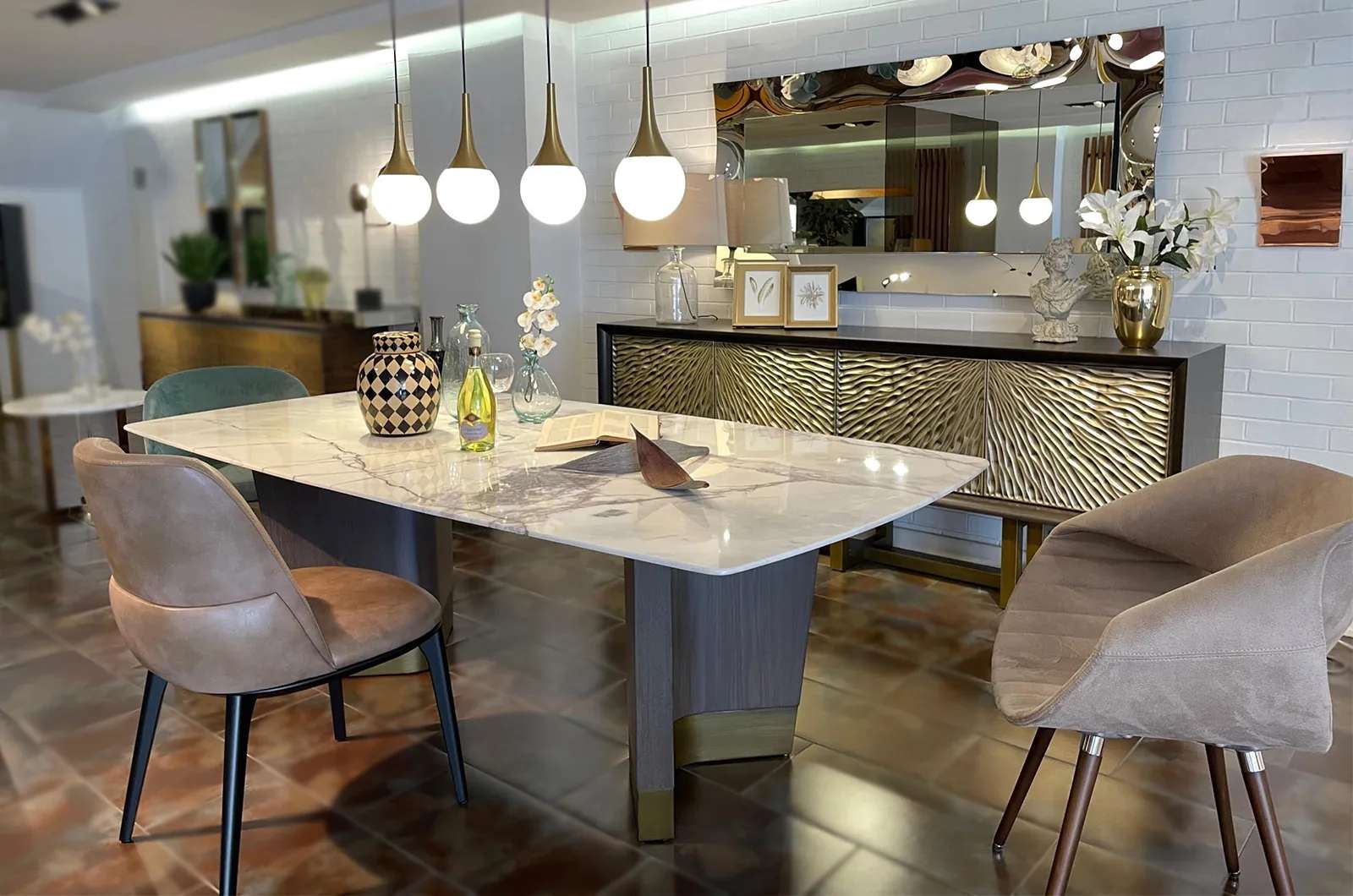 Another view of the Rio Sideboard console, made to order by Archidecors, Modoko Istanbul