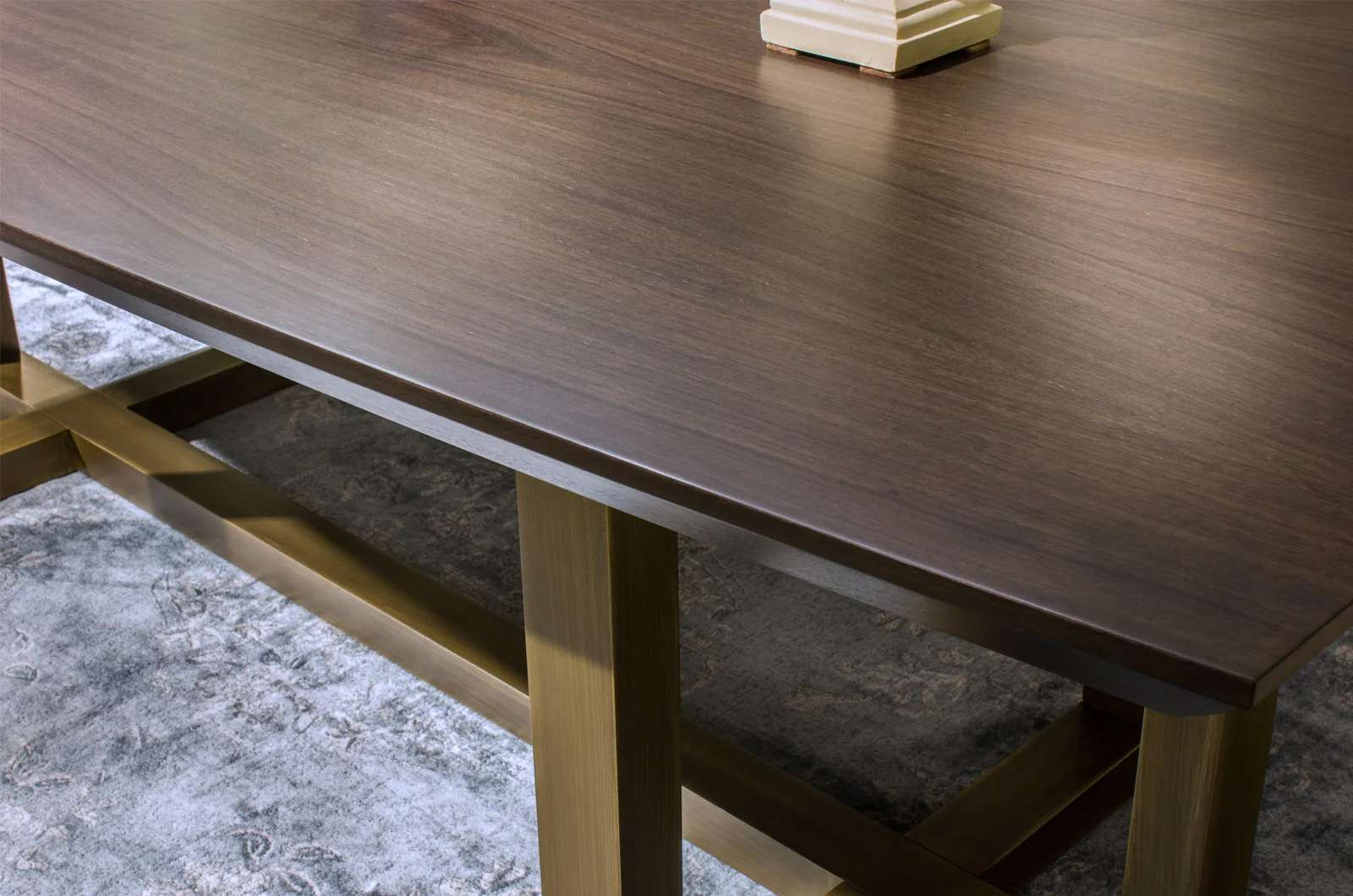 Another view of the Point Wood Table dining table, made to order by Archidecors, Modoko Istanbul