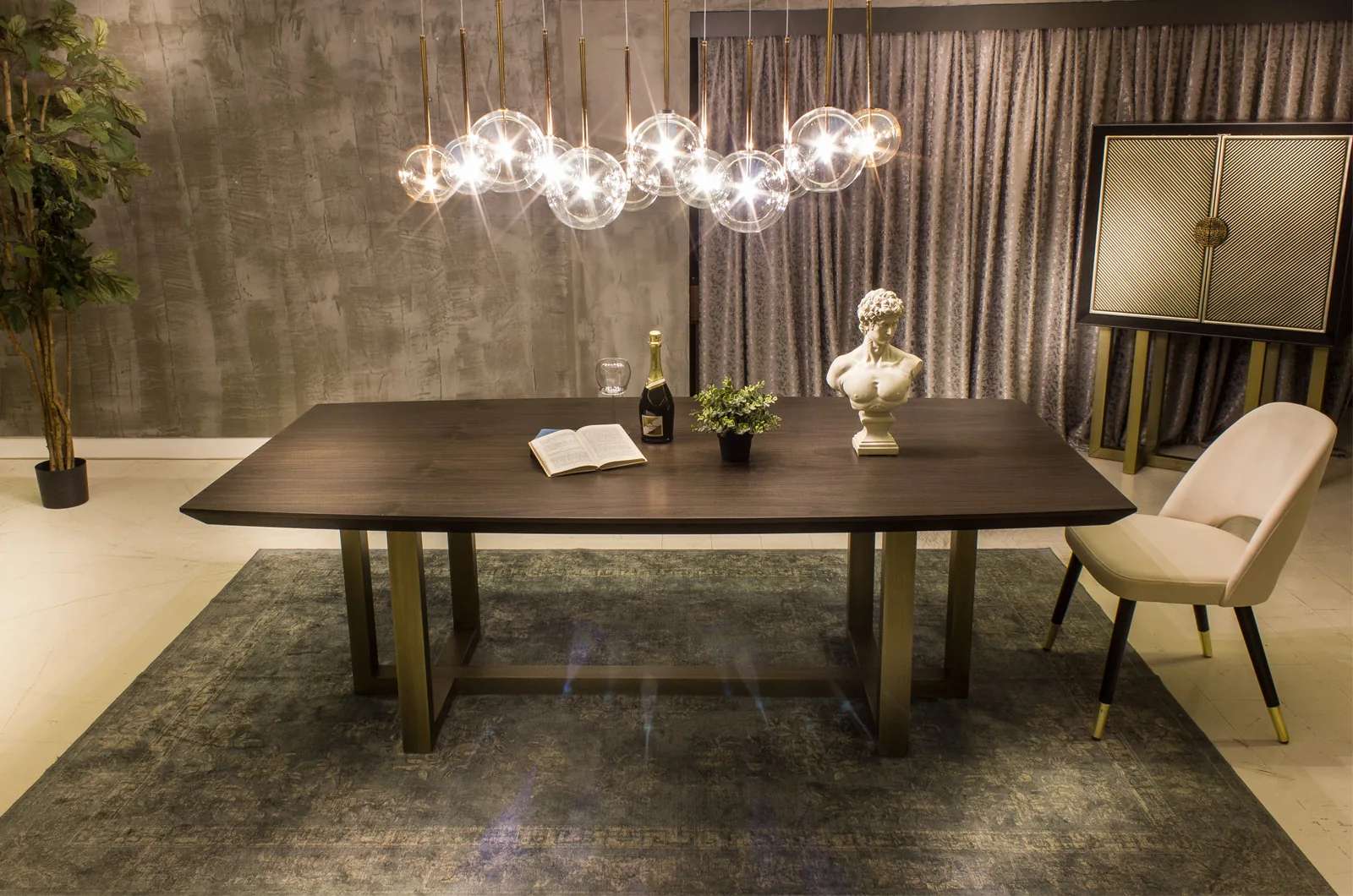 Point Wood Table, dining table handmade at the Archidecors workshop, photo 4, Modoko Istanbul