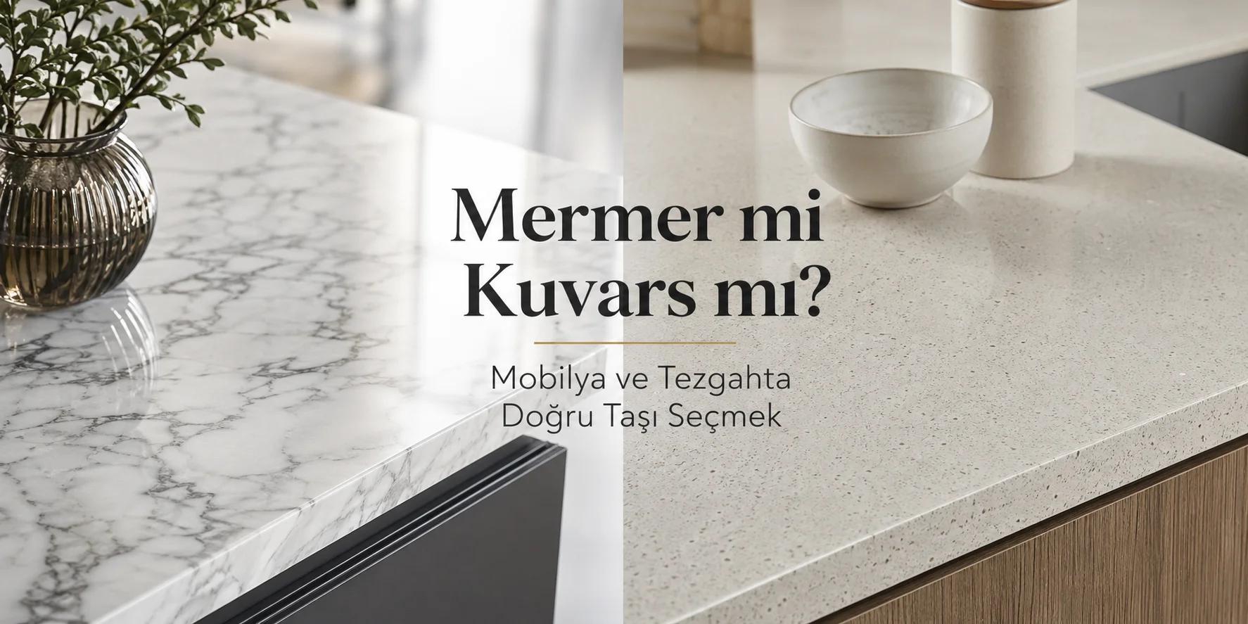Mermer mi Kuvars mı? Mobilya ve Tezgahta Doğru Taşı Seçmek