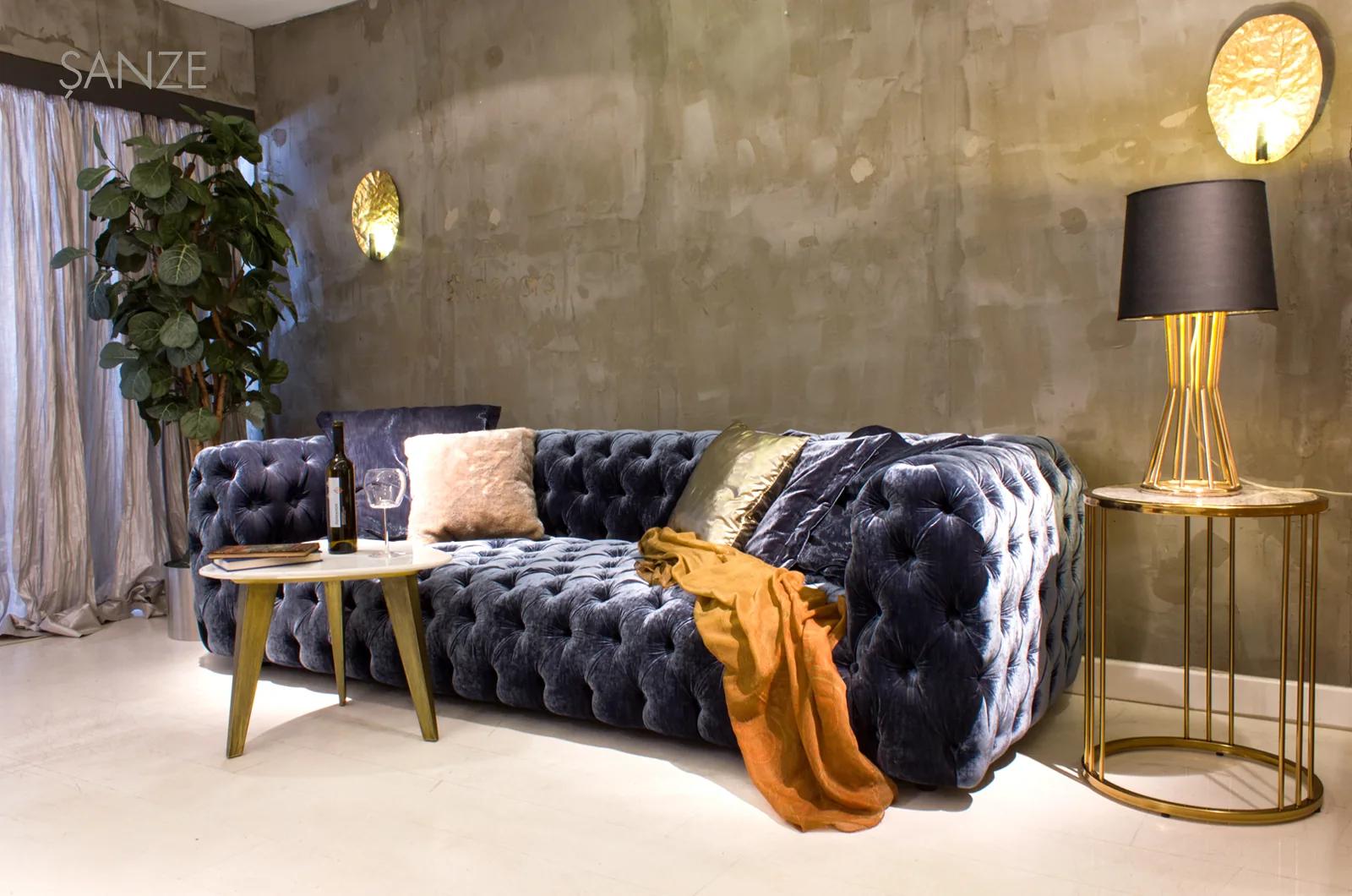 Chesterfield Koltuk, deri, Archidecors özel üretim mobilya