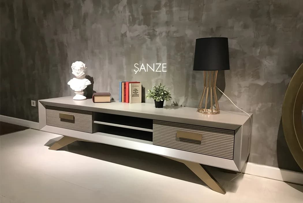 Gold TV Ünitesi, Archidecors özel üretim mobilya
