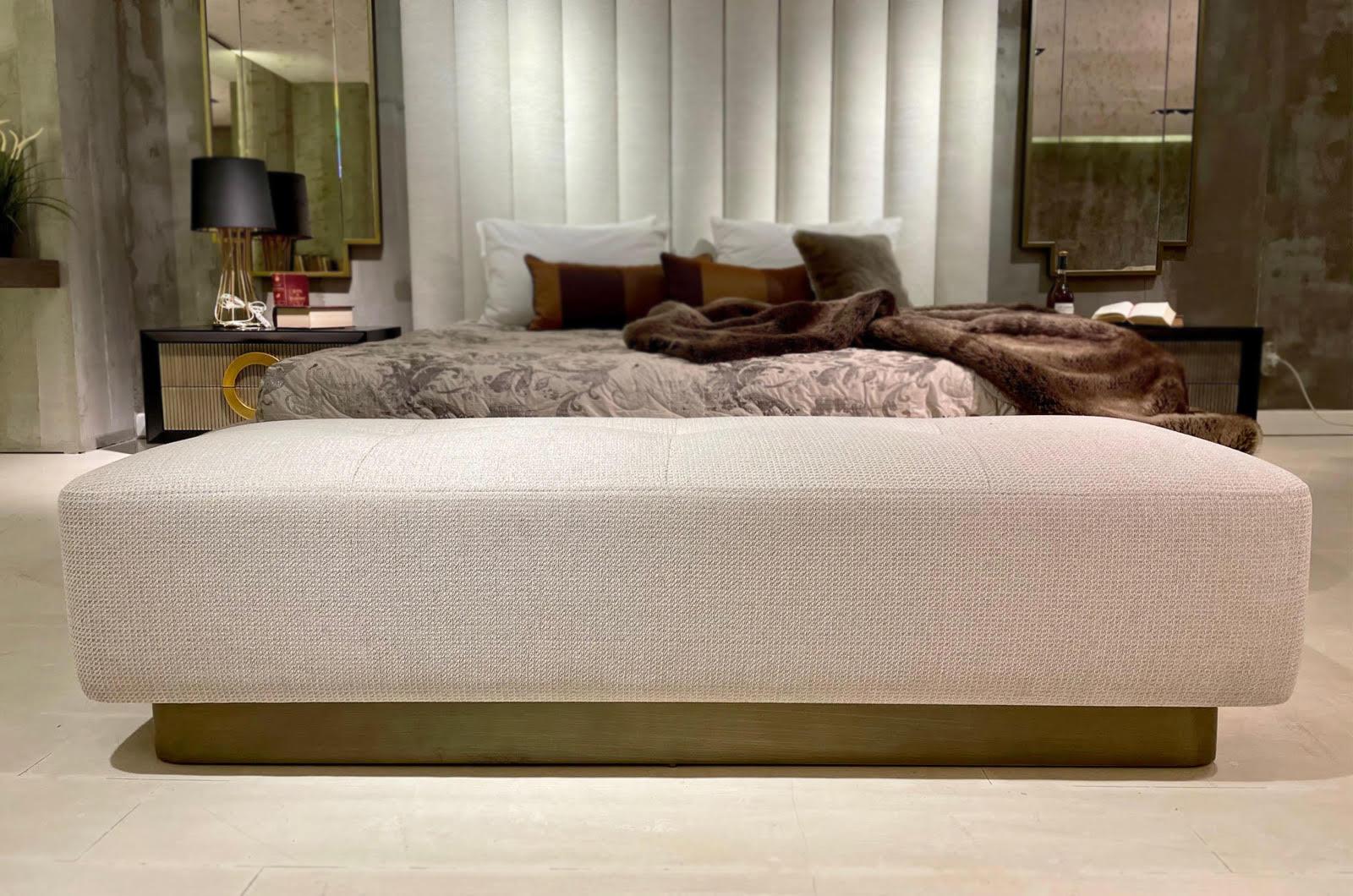 Hypnose Bank, kumaş döşeme, Archidecors özel üretim mobilya