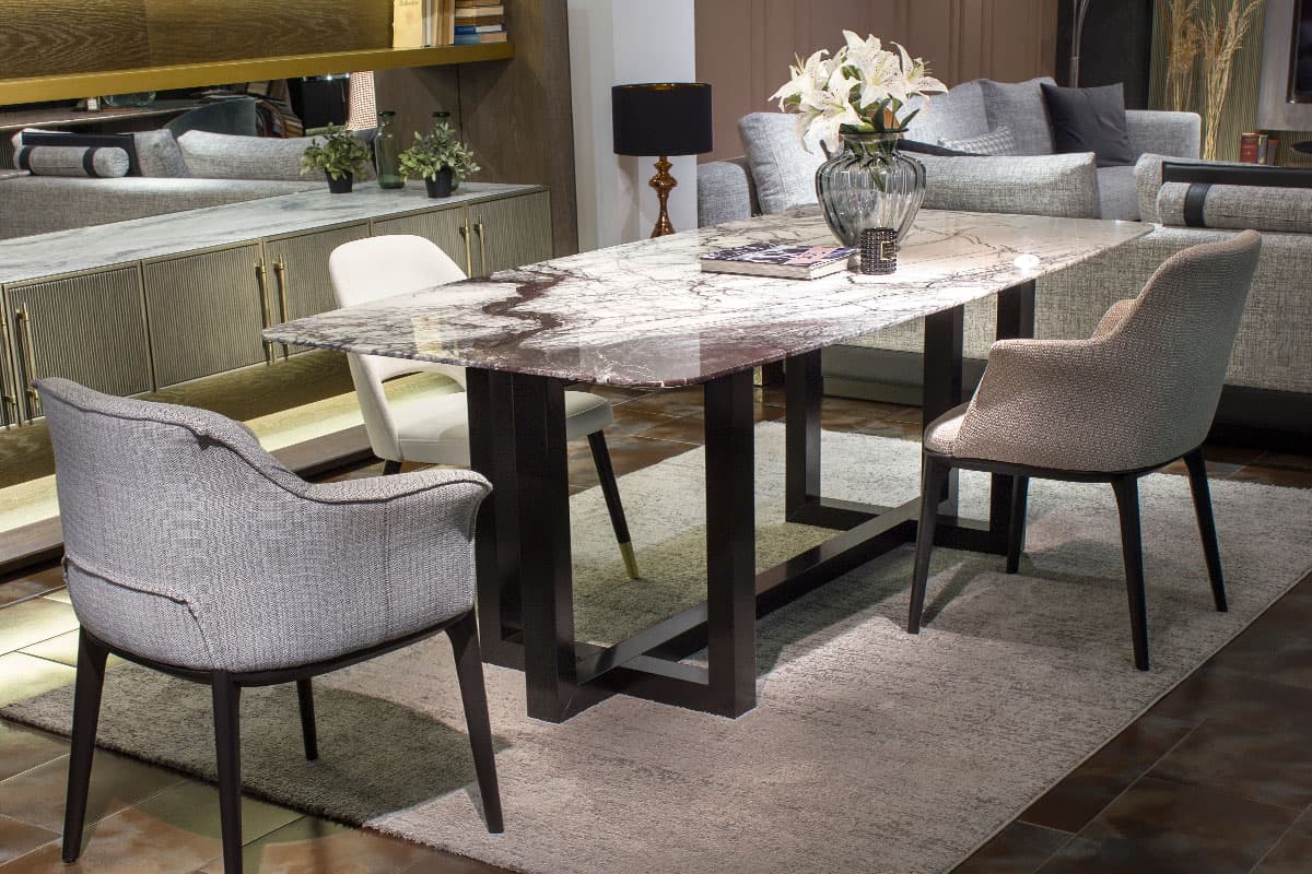 Point Lilac Marble Table, mermer, custom made furniture by Archidecors Istanbul