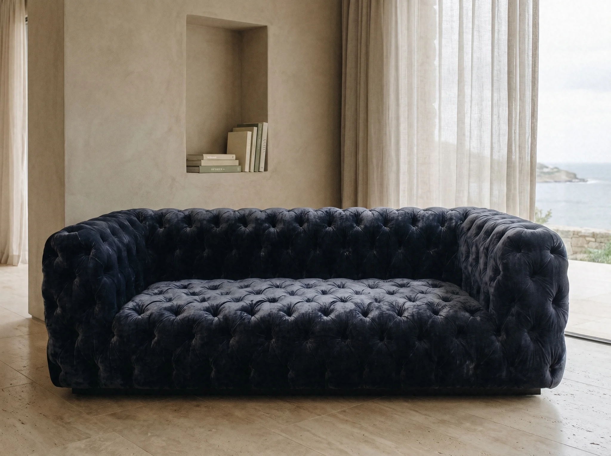 Chesterfield Koltuk, kadife ya da deri