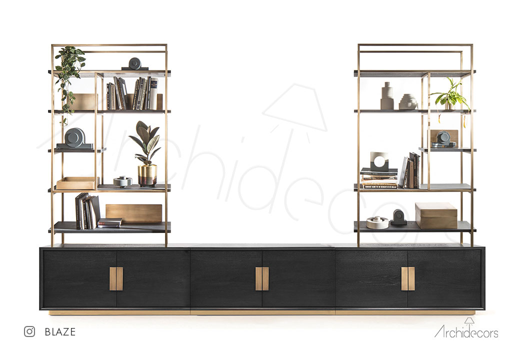 Blaze TV Unit with Display Shelves, TV Units