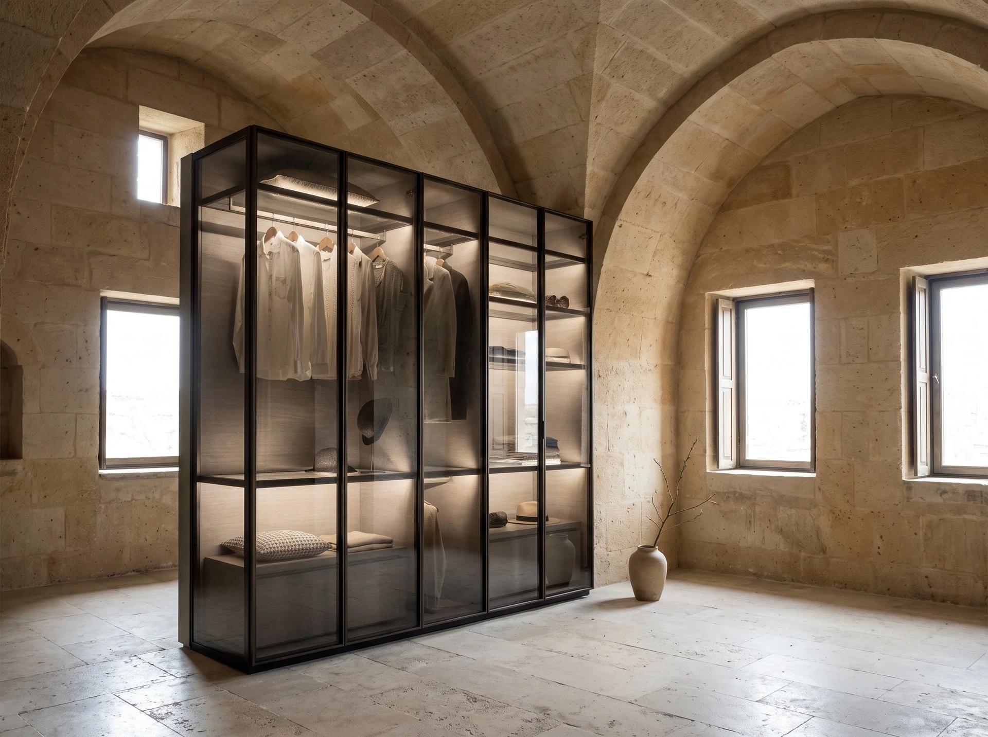 Cam Kapaklı Giyinme Dolabı, giyinme dolapları | Archidecors