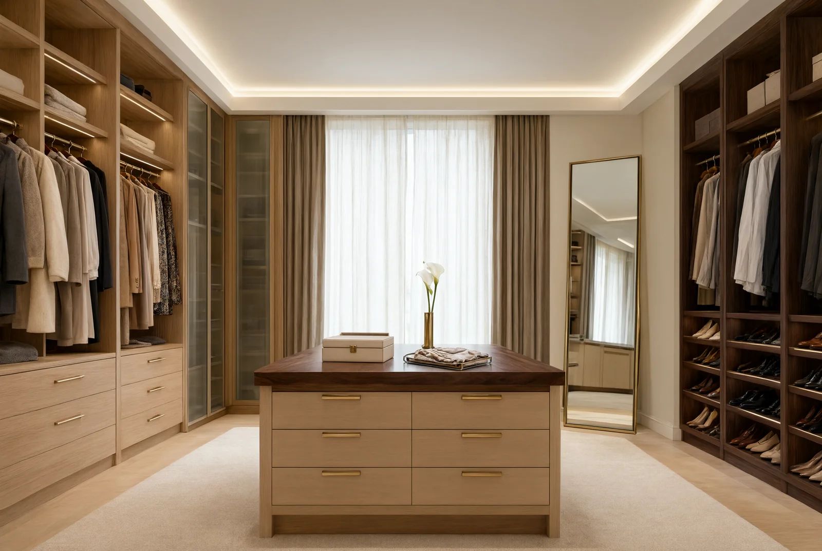 Walk-in Closet ve Giyinme Odası Planlama: 4, 6 ve 8 Metrekarede Yerleşim Rehberi