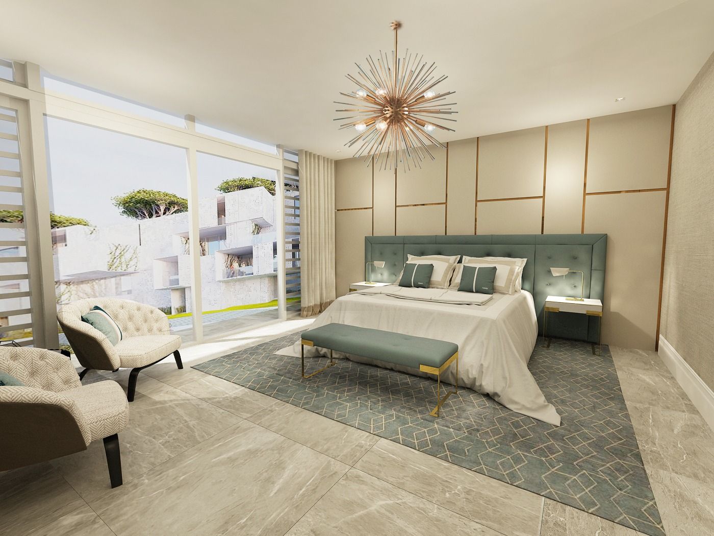 Dubai District One konut projesi, özel üretim mobilya uygulaması - görsel 16