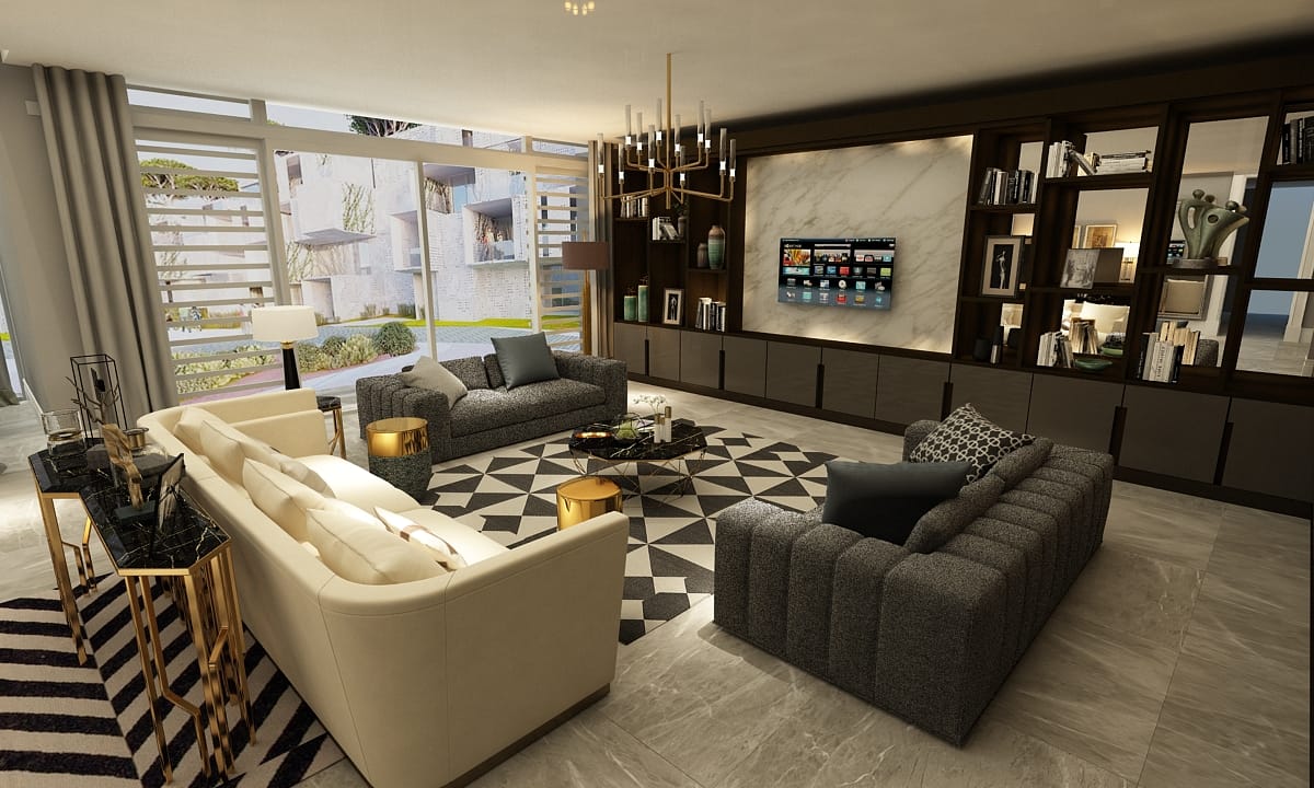 Dubai District One konut projesi, özel üretim mobilya uygulaması - görsel 4