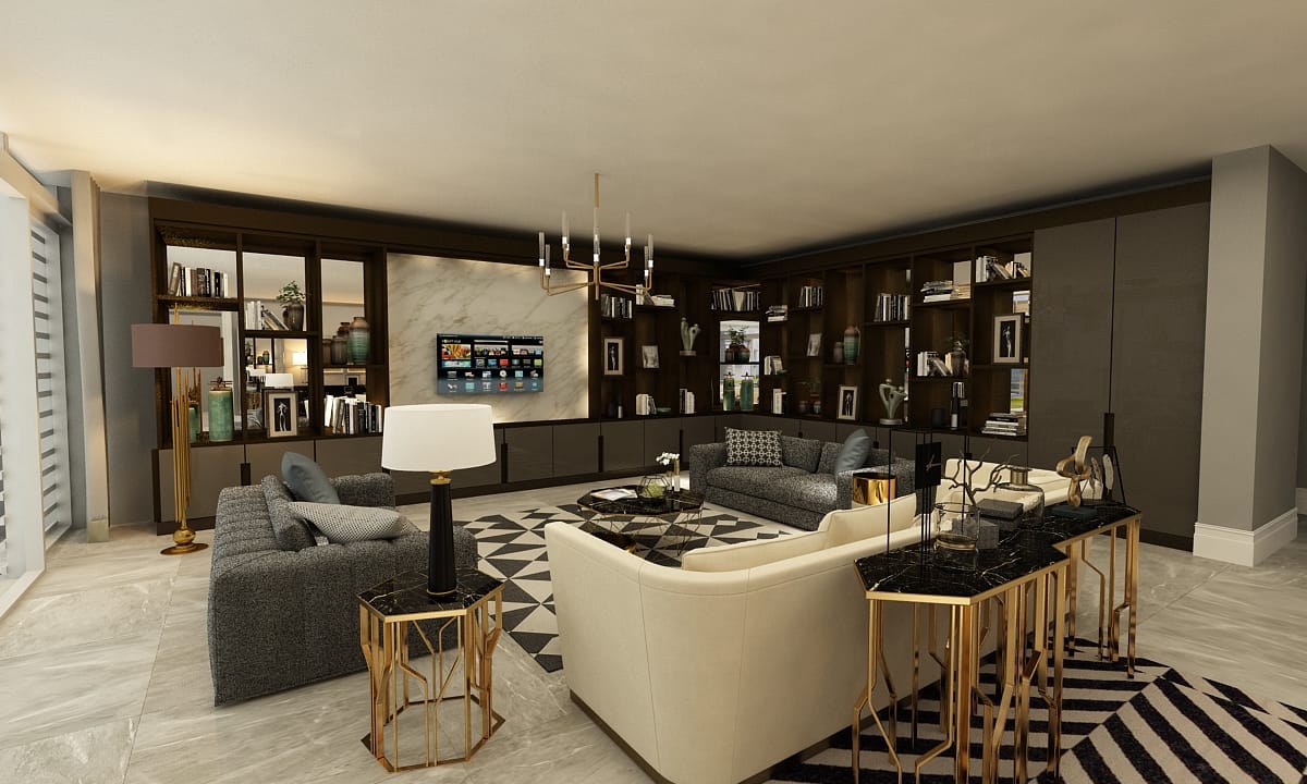Dubai District One konut projesi, özel üretim mobilya uygulaması - görsel 5