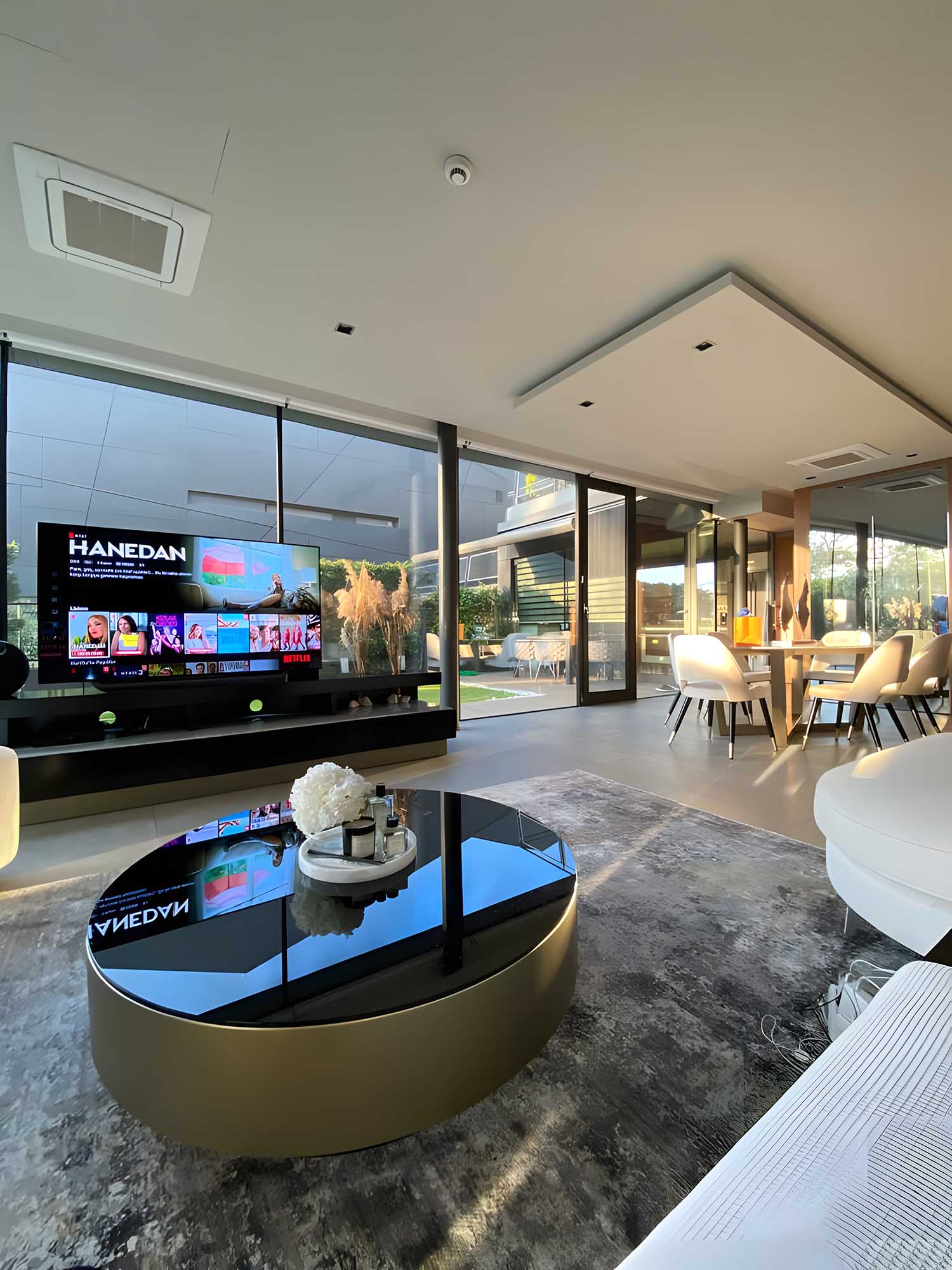 Terrace Plus Inanlar residential interior design, marble detail custom furniture - image 3