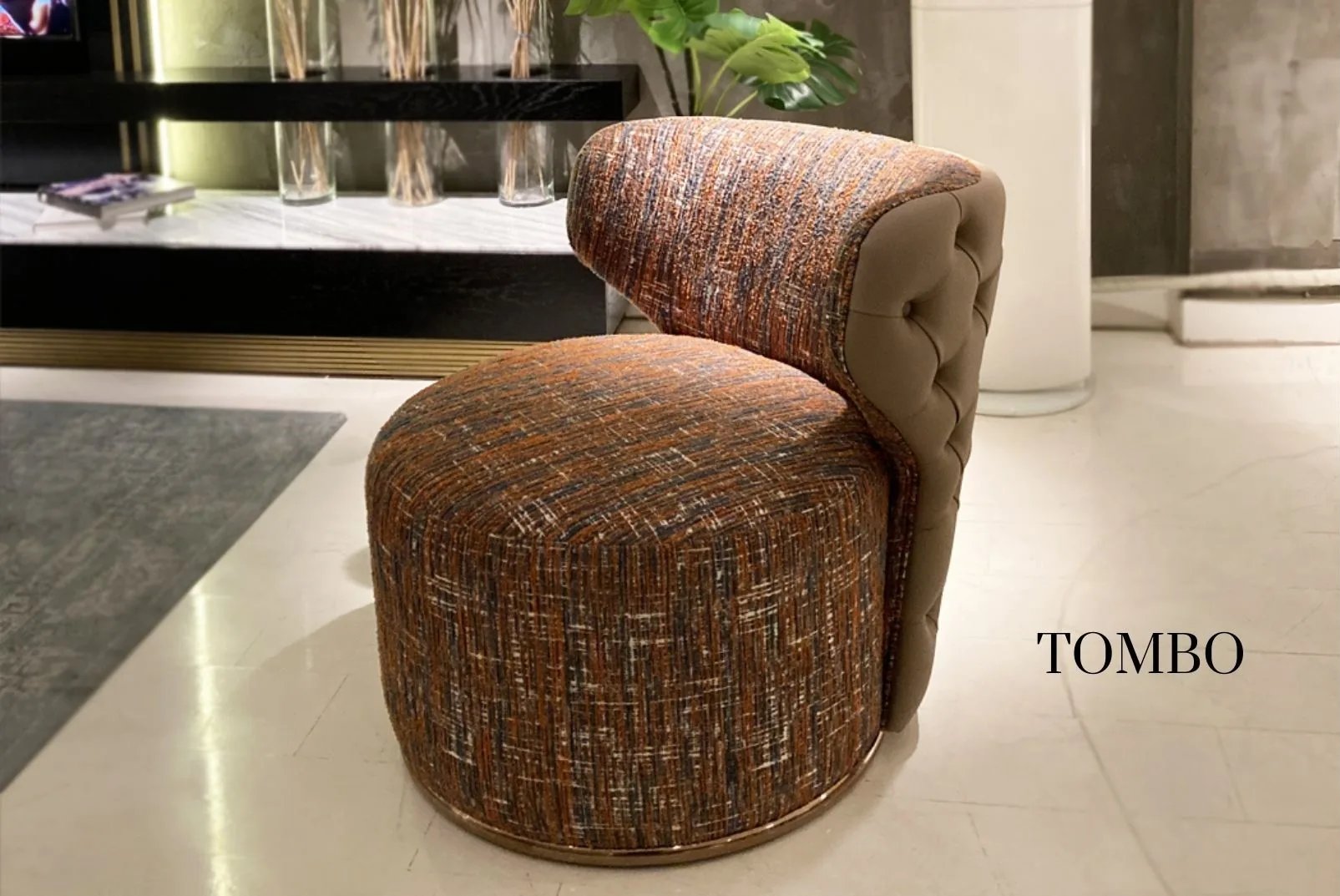 Tombo Berjer berjer koltuk modelinin farklı açıdan görünümü, Archidecors el işçiliği