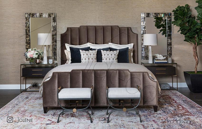 Jolene Bedroom Set, general view of the custom bed by Archidecors, Modoko Istanbul