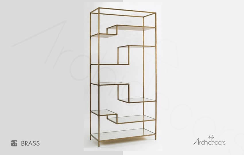 Brass Metal Vitrin, Archidecors özel üretim bar dolabı modelinin genel görünümü, Modoko İstanbul