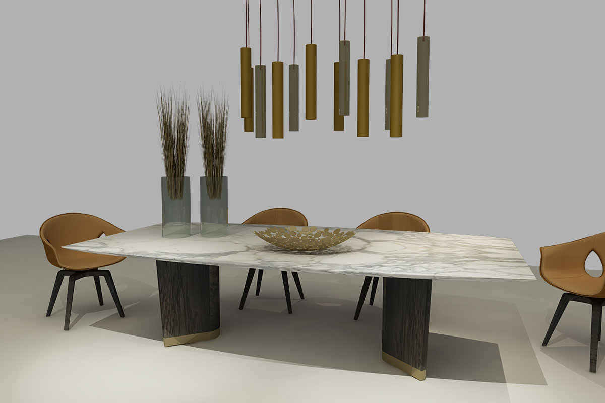 Vogue Marble Table detail view 2